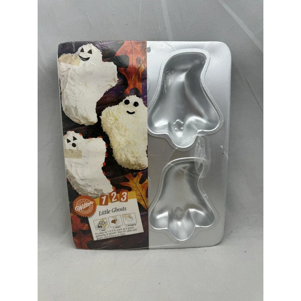 Wilton 1 2 3 Little Ghosts Pan 4-in-1 Wilton Pan #2105-9471 Cake Mold Baking